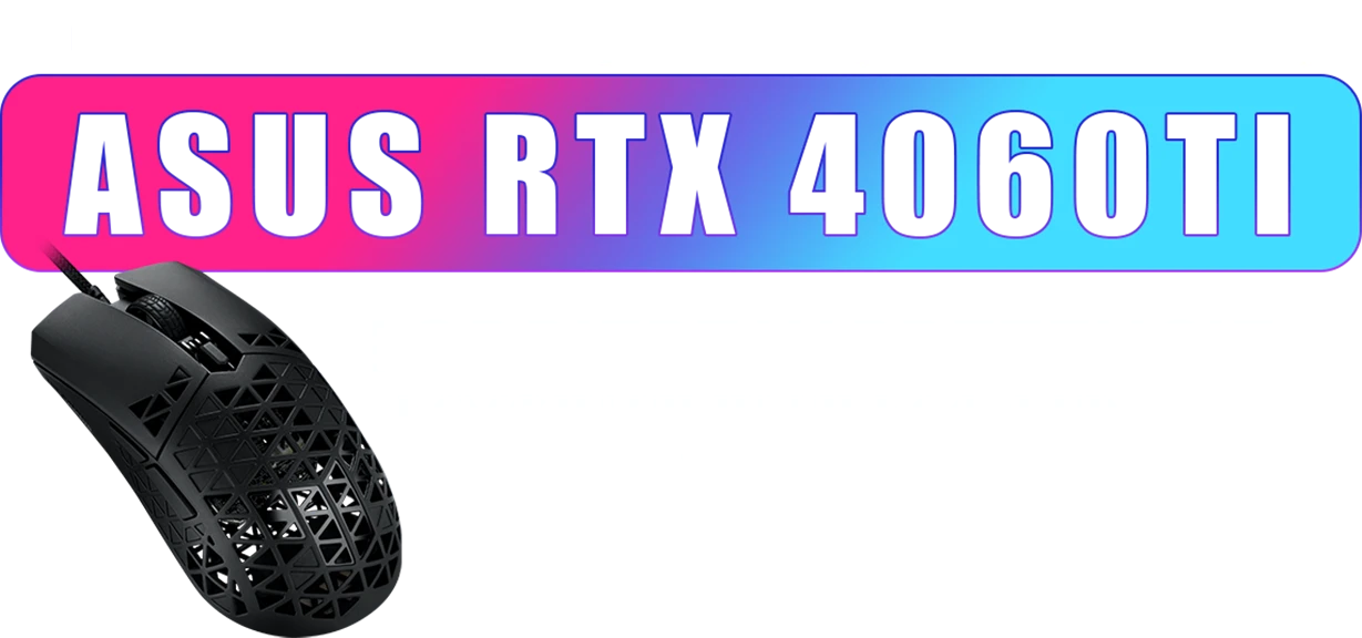 Kup wybraną kartę graficzną ASUS RTX 4060TI i odbierz w prezencie Myszkę TUF M4 AIR